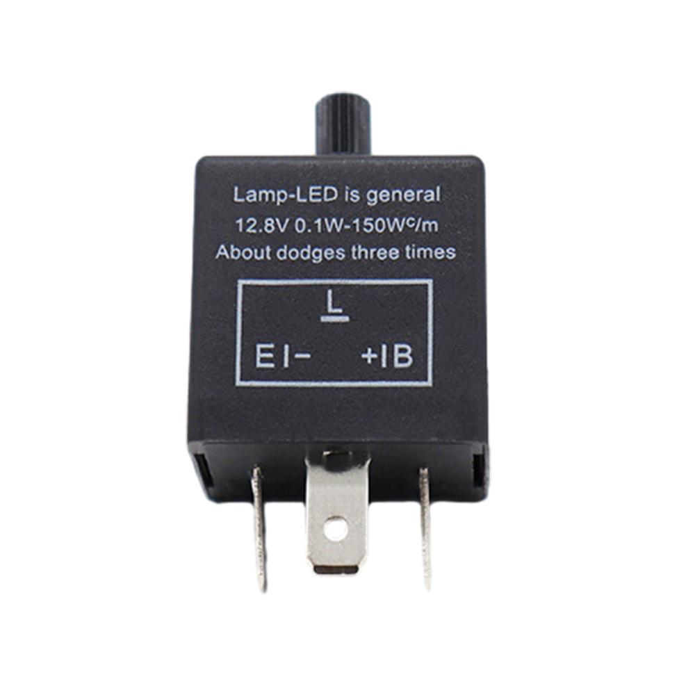 

12 В 3-контактный регулируемый светодиодный мигающий реле для мотоциклетных указателей поворота 12 В светодиодное реле для автомобильных мотоциклетных аксессуаров