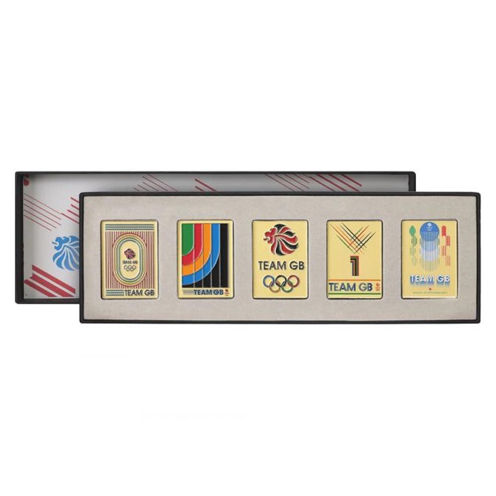 Team GB Retro Badge Set (Pack of 5)