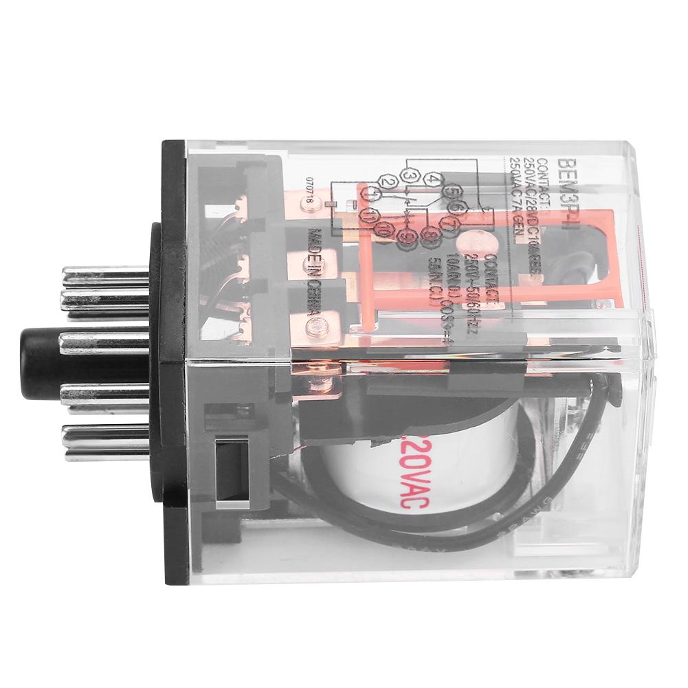 MK3P I AC 220V General purpose Electromagnetic Electric Relay 11 Pins 10A 3Z