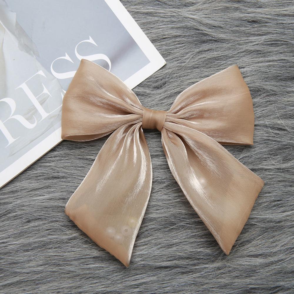 

White Lapel Flower Pin Woman s Collar Flowers Fashion Organza Bow Brooch Neck Decoration белый