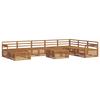 Outdoor Sofa Set 9 Pcs Natural Solid Acacia Wood