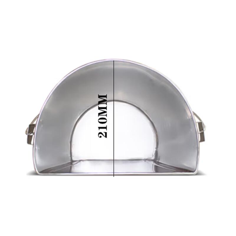 304 Stainless Steel Semi-Circular Fire Sand Bucket