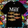 2025 Summer Man I Love Fish Funny Meme TShirt Men Women Vintage 100 Cotton Printed Harajuku Hiphop Tshirts Breathable Tops