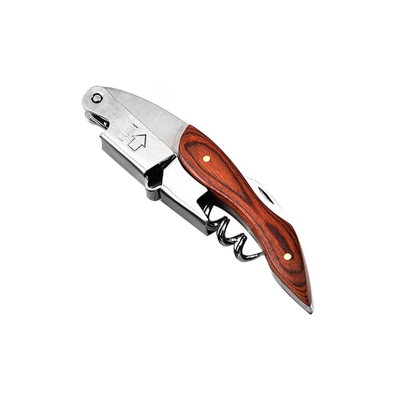 Wine Opener Professional Waiters Corkscrew, Custom Personalized LOGO Bottle Opener with Foil Cutter Wedding Gifts For Guests