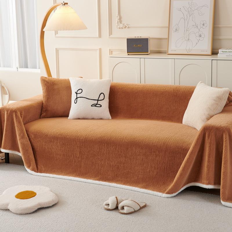 Sofa Cover Towel Winter Plush Sofa Cushion Blanket All-Inclusive Sofa Cover Autumn and Winter High Sense