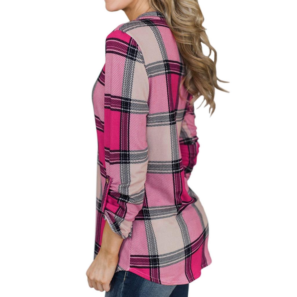 Womens Casual V Neck Long Sleeve Button Corduroy95%polye Casual Blouse Coat Tops