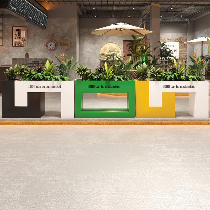 Outdoor Red Stainless Steel Planter Box