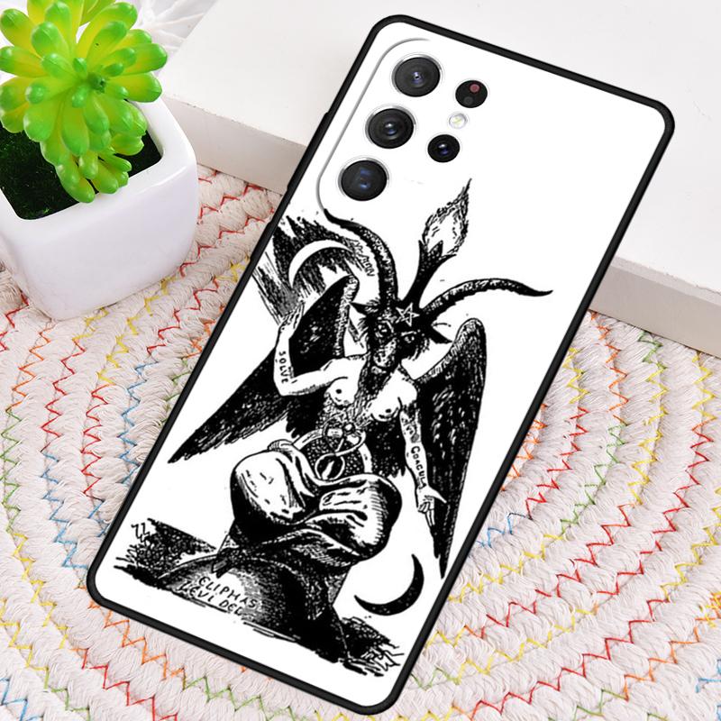 Baphomet Gothic Satan Phone Case for Samsung Galaxy note 10 pro S26 Ultra S23 S24 FE S25 S21 S22 PLUS shockproof Cove