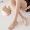 Damen-Seidenstrümpfe mit Wadenhöhe, unsichtbar, transparent, Anti-Haken, rutschfeste Socken