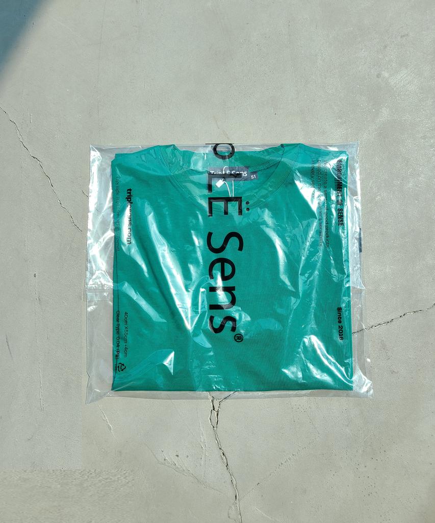 TRIP LE SENS Pop Color Silket Cotton T-Shirt_Forest Green