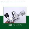 Compact Argon Regulator 0-25MPa Argon Flow Meter Pressure Regulator Gauge