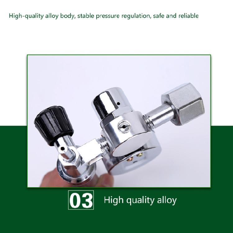 Compact Argon Regulator 0-25MPa Argon Flow Meter Pressure Regulator Gauge