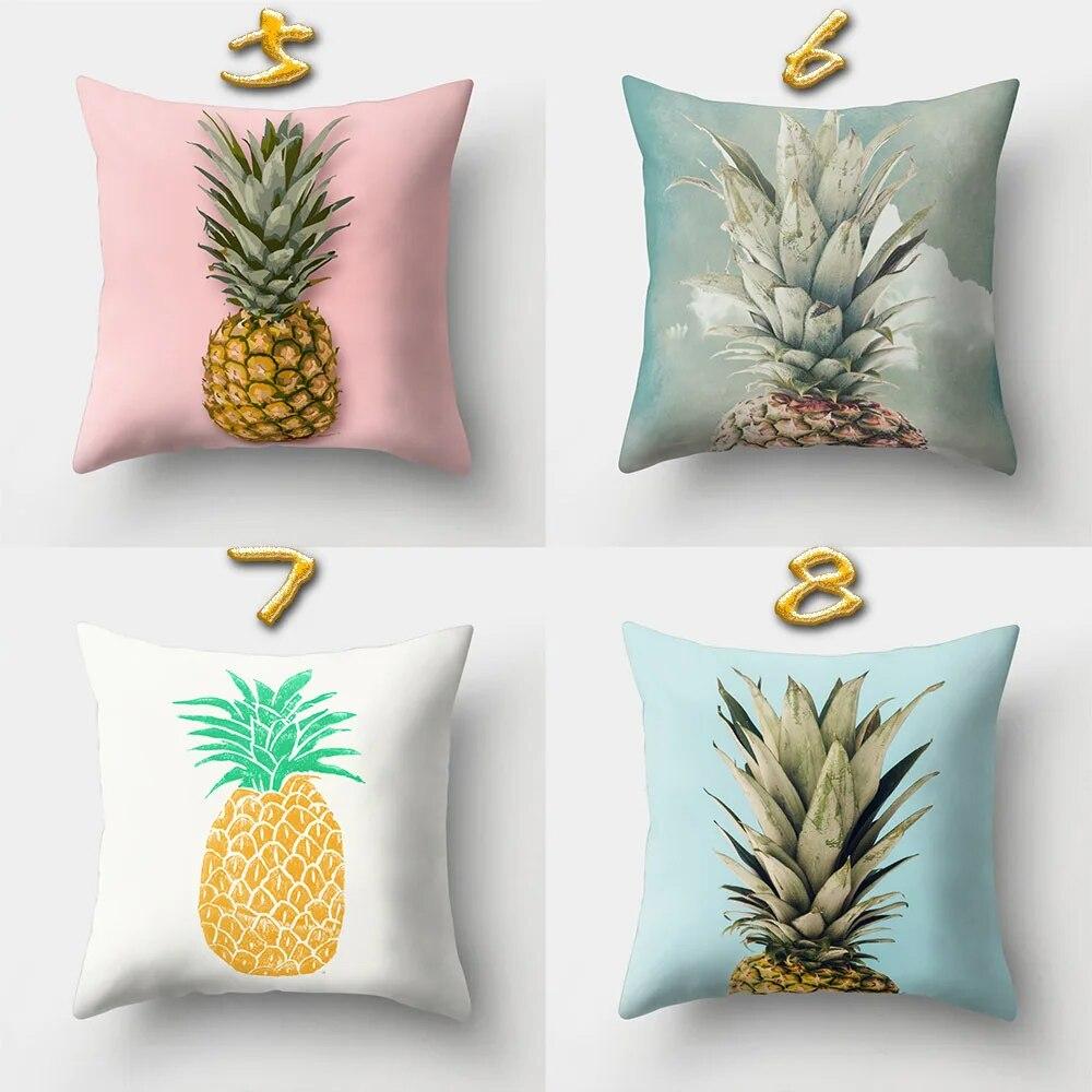 Home Cushion Cover Car Pillow  Pineapple Cartoon   Office   Creative