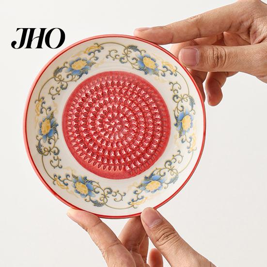 Tritaghiaccio per Aglio Piatto Grattugia in Ceramica Ciotola, Spremiaglio Manuale Zester Grattugia Frutta Zenzero Piatto Mescolatore Piatto, Vassoio Tutto-in-Uno per Preparazione e Servizio, Cucina Moderna Minimalista