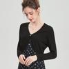 Women's V-Neck Pearl Button Cardigan