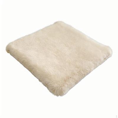 Seat Pad, Thickened Faux Office Chair Warm, NonSlip 35x35cm Beige
