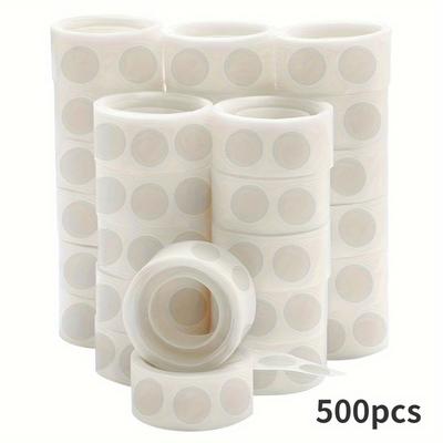 500 Pieces of Easy-peel Double-sided Tape Dots, Removable and Multi-purpose, Suitable for Crafts and Wedding Decorations