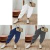 Cotton Casual Pants For Women With Pockets And Elastic Waist For Spring 2023