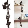 Lover Sculpture Resin Abstract Art Statue Man Lifting Women Dancing Figurine for Anniversary Wedding Home Shelf Decor