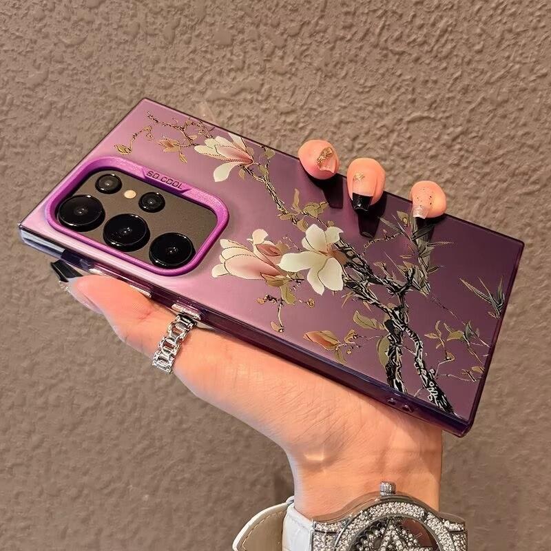 Jolie Coque Fleur de Magnolia Pour Huawei Honor 600 400 200 Magic 7 Lite 5 Pro 70 50 X9D X7D X6D X6C X6B X9B X7B X8A X7A X9A X9 Housse