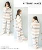 ON NISHIKI Winter Long Top and Bottoms Long Loungewear Women's Pajamas, Sleeves, Warm, Fluffy, Front-Opening, Micro-Fur Set, 2-Way Collar, Pants,