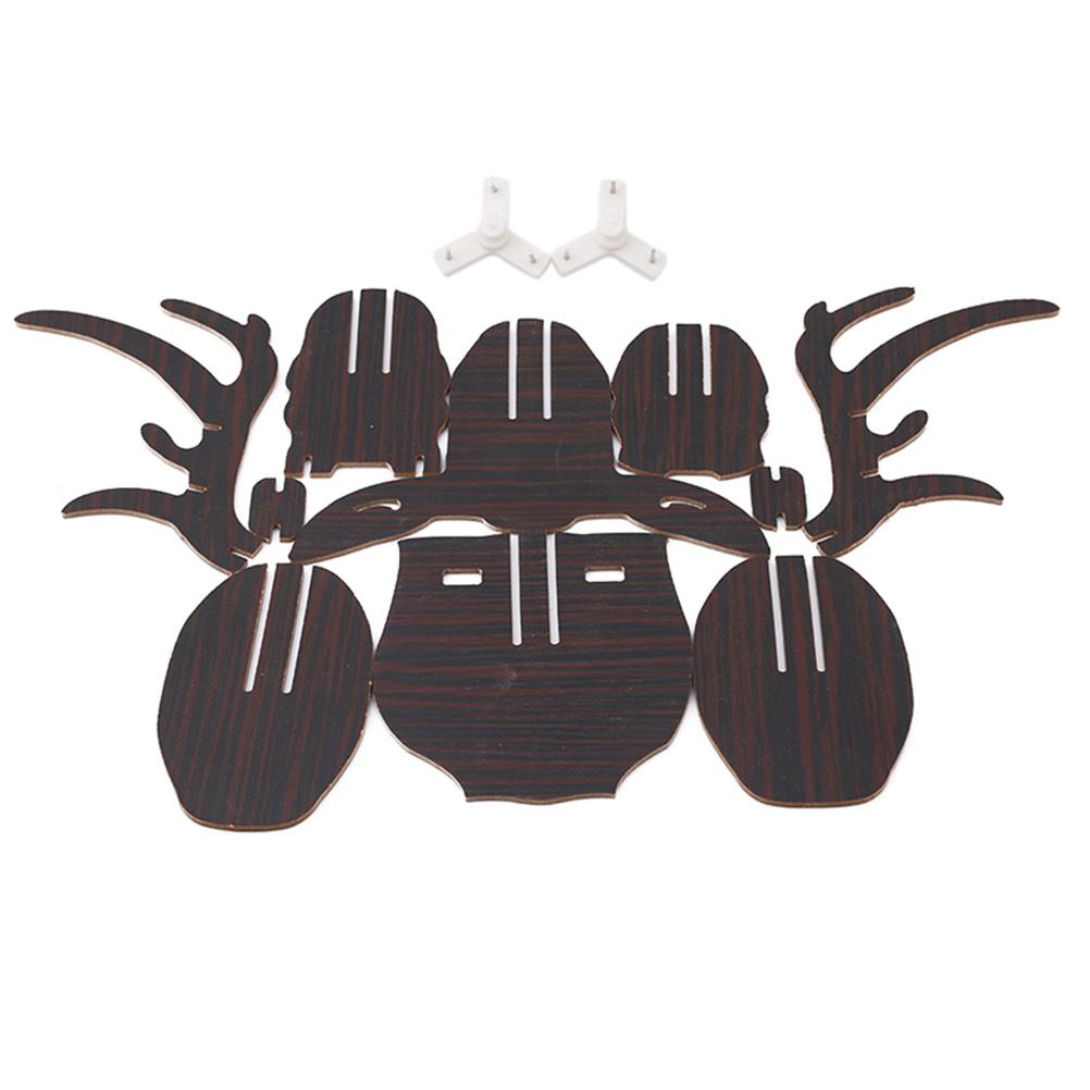 3D Tre DIY Dyr Hjortehode Puslespill Modell Hjem Kontor Vegghengt Oppbevaringsholdere Hyller Håndverk