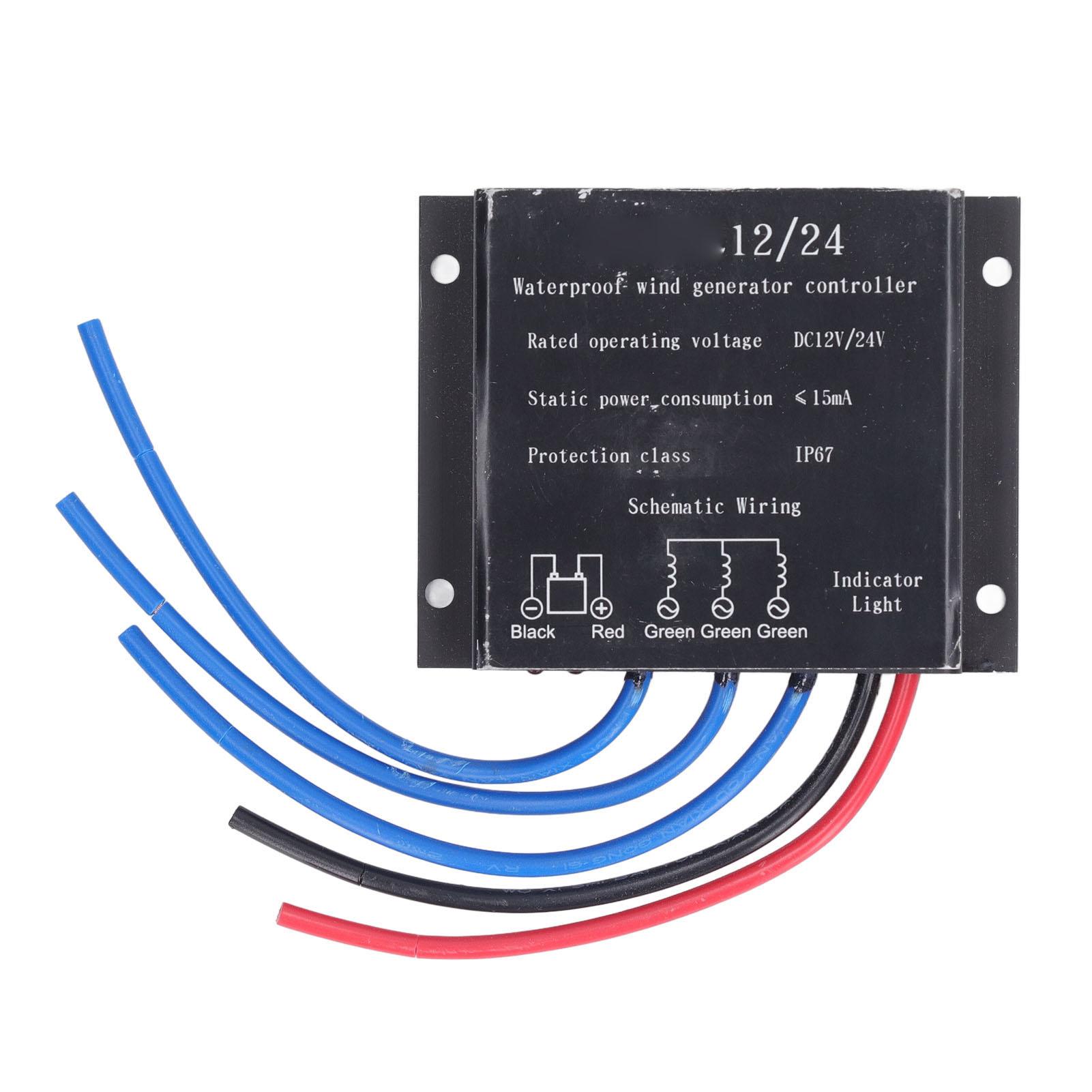 

Контроллер ветряной турбины из алюминиевого сплава Водонепроницаемый регулятор заряда ветрогенератора 12 В