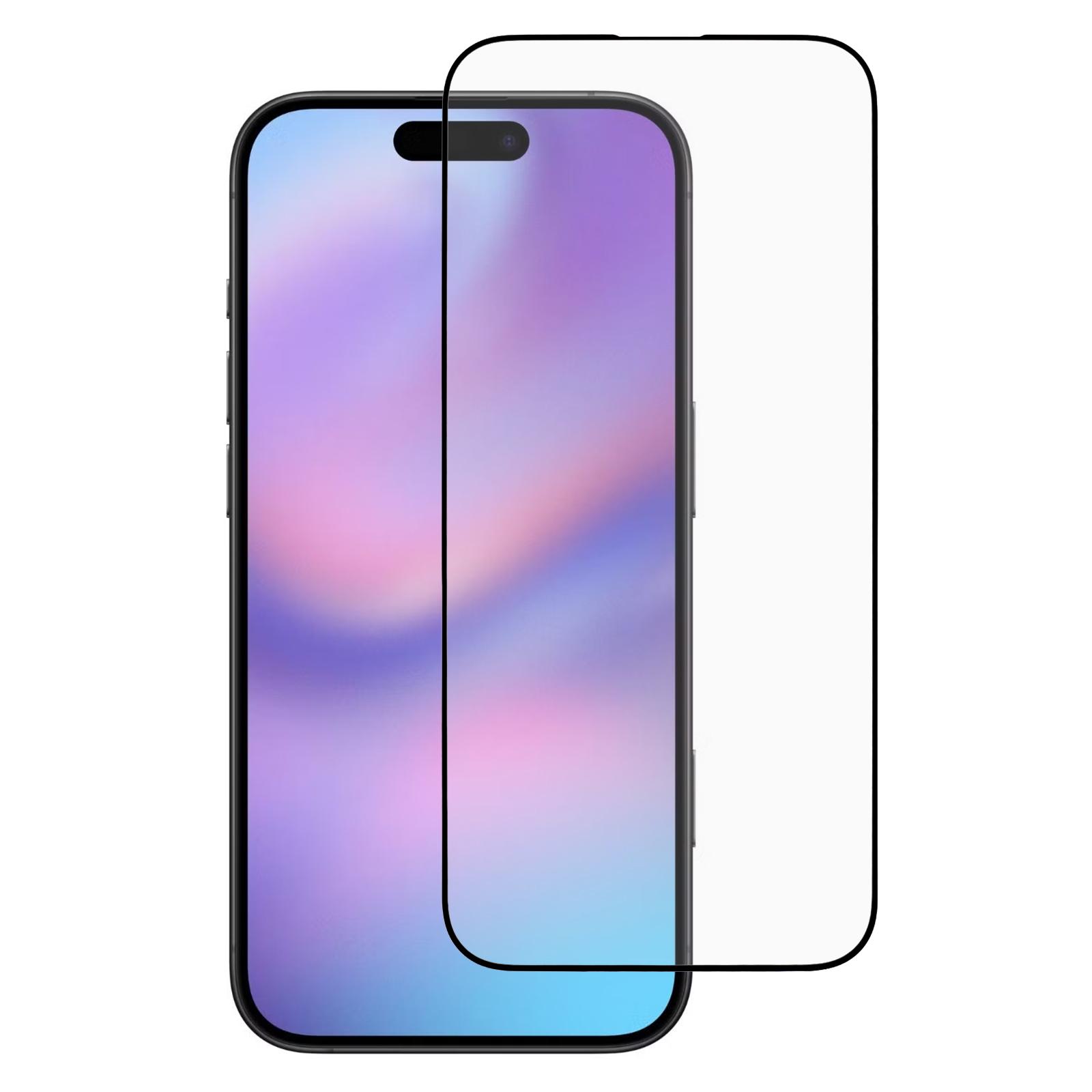 

For iPhone 17 Screen Protector Silk Print Full Glue 9D Tempered Glass Film A