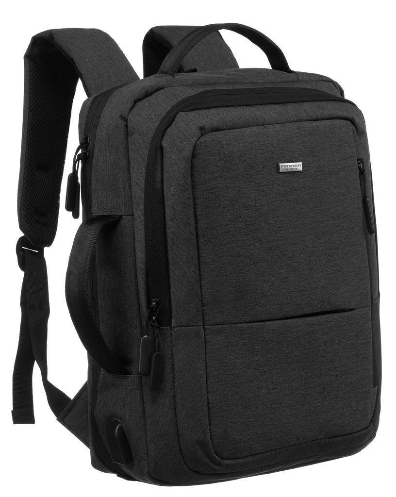 Travel Backpack with Laptop Space and USB Port - Peterson
