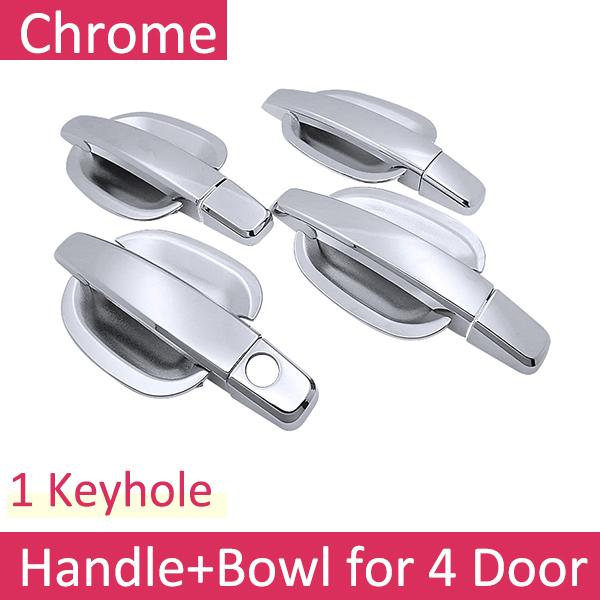 for Chevrolet Holden Malibu 2013~2015 MK8 Chrome Exterior Door Handle Cover Car Accessories Stickers Trim Set 2013~2017 Russia
