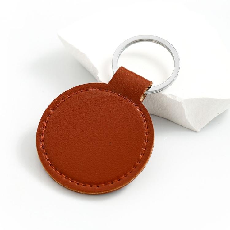 Slim PU Keychain With Reinforced Metal Clip Light Weight Key Management Solution For Home And Vehicle Key