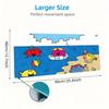 Mr. Men and Little Miss2 Print  Cushion Non-slip Laptop Tablet Big Mousepad XXL Mat Mini PC Playmat With Lock edge