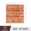 3D XPE Foam Self-Adhesive Brick Wall Stickers, 30x30cm, Small Size