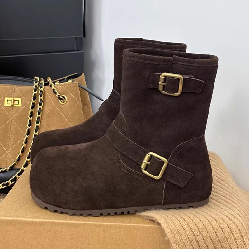 

Зимние ботинки для женщин, плоская подошва, замшевые, повседневные, теплые, зимние, новый бренд, удобные ботильоны, теплые, для ходьбы, спортивные, женские ботильоны 40