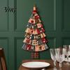 Holiday Home Interior Embellishment Christmas Handmade Door Hanging Kit, Patchwork Tree Decoration DIY Sewing Year Round Garden And Seaside Decor Set,