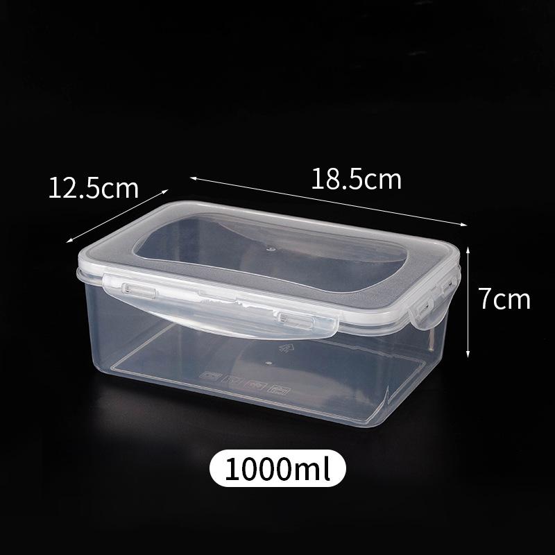 PP Bento Box Food Container Picnic Snack Meal Kitchen Food Storage Container Food Box for Kids Refrigerator Organizer Box