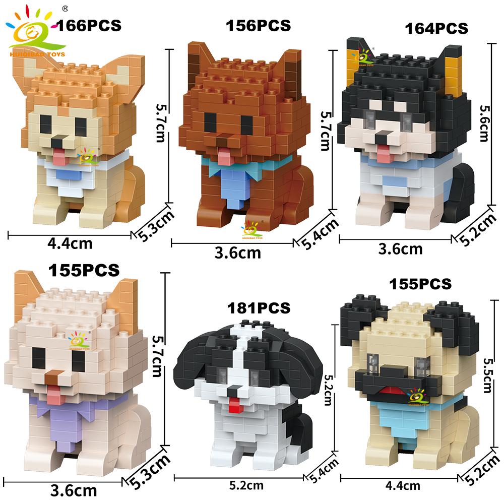 MOC Cute animal model Micro Building Block Panda Rabbit Bee Mini Diamond Model Brick Toy for Children Desk Decor.