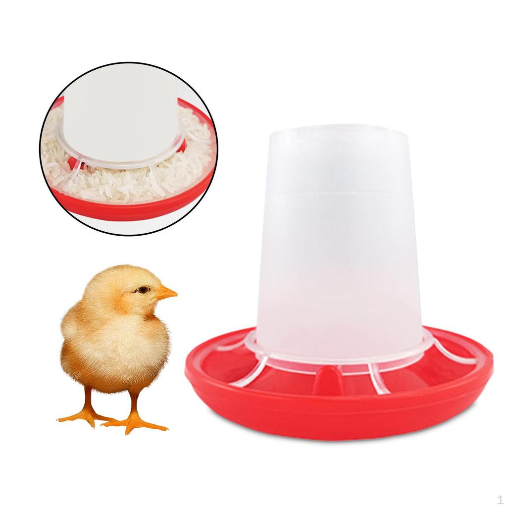 Chicken Feeder, Blanking BucketEasyClean Portable StableTank Box Bowl for AnimalHen Quail