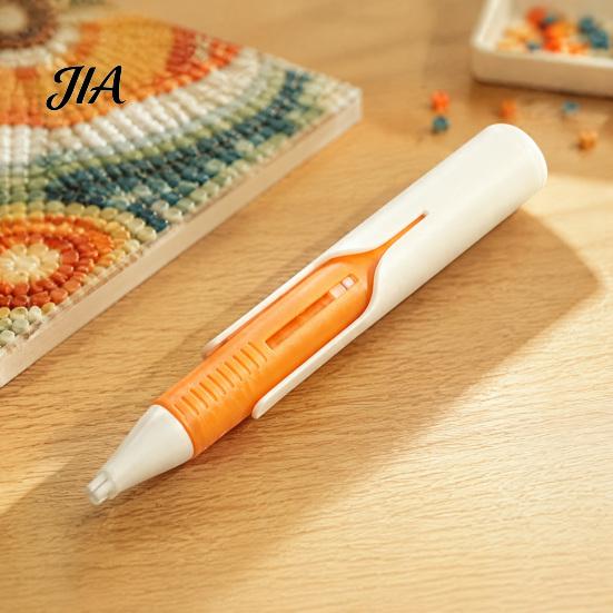 Suministros para Manualidades de Bordado Dispensador Automático de Cuentas, Bolígrafo para Arte con Diamantes Artificiales sin Cera, Herramienta Recogedora para Diamantes Redondos Gadgets para Manualidades