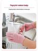 Intco High-Elasticity Pink Nitrile Powder-Free Gloves - Beauty & Dishwashing