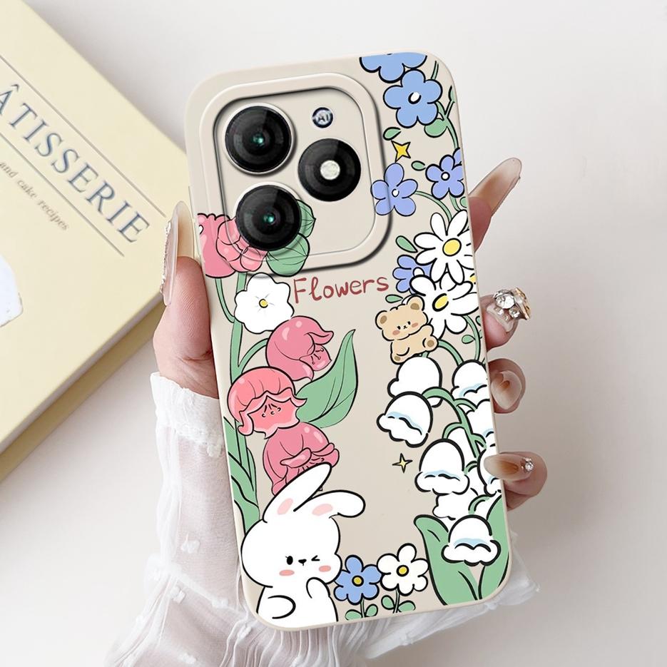 For Itel A70 Case A665L Cute Panda Cartoon Cover Soft Silicone Shockproof Phone Case Fopr Itel A70 A 70 ItelA70 Back Cover Shell