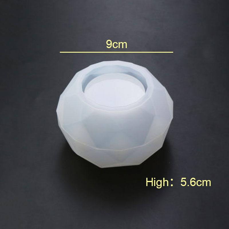 For Fun DIY Silicone Mold for Epoxy Resin Candle Holder Aromatherapy Candle Molds Clay Plaster Mould Drop Glue Mold