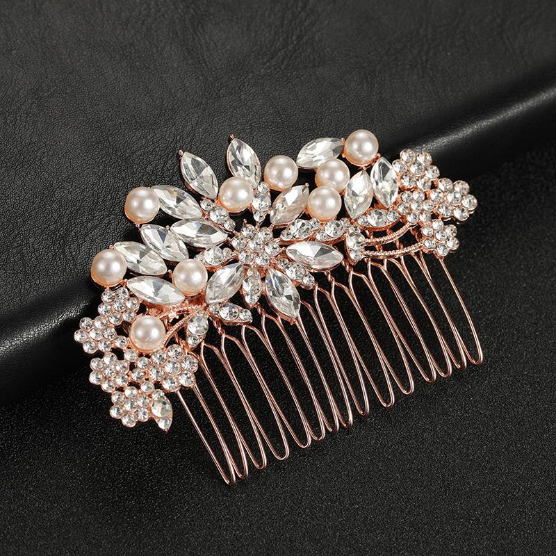 Pearl Bride Wedding Hair Comb Hair Side Comb Bridal Hair Clips Bridal Hair Accessories Hair Jewelry For Women And Girls