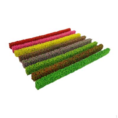 8Pcs Miniatura Arbusto Tiras Mini Arbustos Plantas Artificiais DIY Vegetação Estática