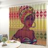 African American Female Curtain Fabric Bedroom Living Room Balcony Blackout Curtain Office Hotel Insulation Curtain