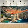 Kings Landing Landscape Pattern Tapestry Student Dorm Bedroom Decor Home Tapestry High Quality Fabric Multi Size Flat Print