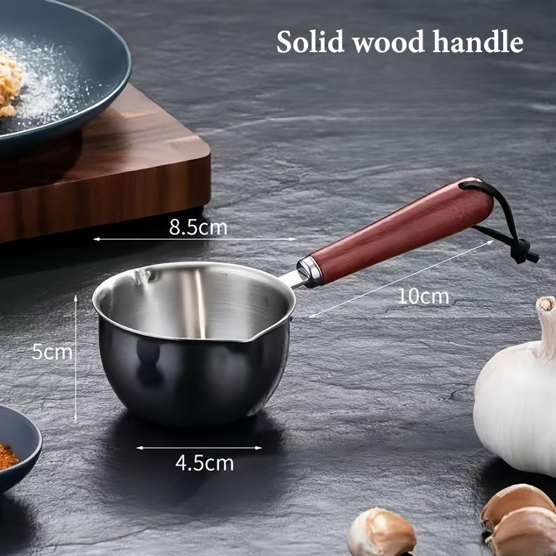 Portable Stainless Steel Non-Stick Pan Uncoated Non-Stick Surface Frying Pan Grill Omelette Non-Stick Pan Outdoor Camping