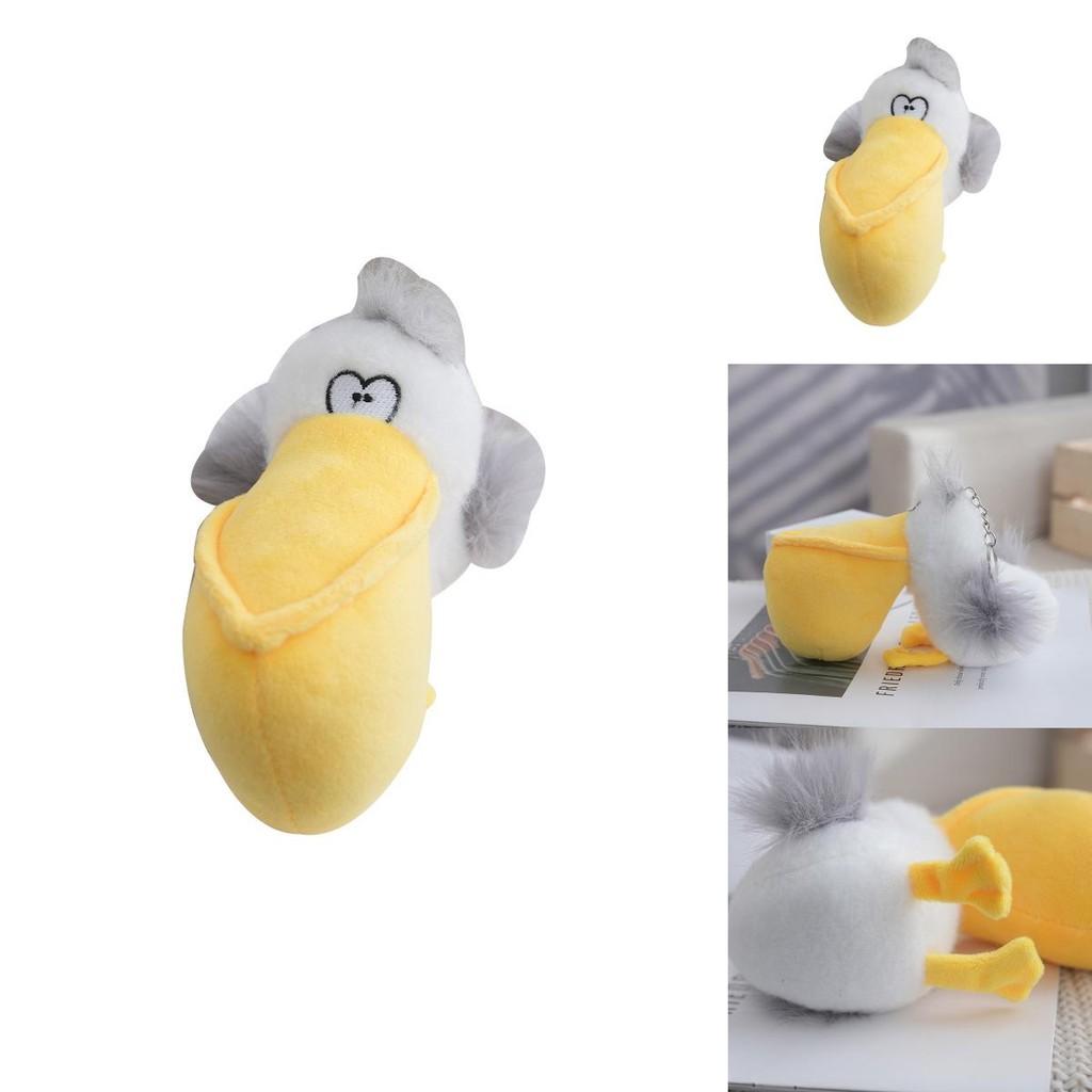 Adorable Yellow Pelican Plush Keychain Soft Toy Cute Bag Charm With Premium Plush Material