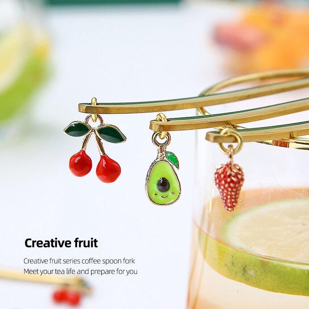 Golden Coffee Spoon Stainless Steel Tea Spoon Portable Stirring Spoon