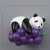 Creative Fruit Panda Refrigerator Magnets Set With Resin Materials For Kitchen Decor And Gifts